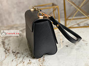 Louis Vuitton Twist MM Handbag Epi Leather Black M20834 23x17x9.5cm - 2