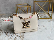 Louis Vuitton Twist PM Handbag Epi Leather White M20840 19x15x9cm - 3