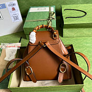 Gucci Small Bamboo Backpack Brown 702101 22x22x7cm - 5