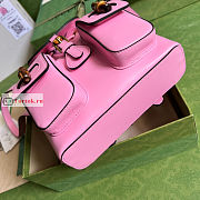 Gucci Small Bamboo Backpack Light Pink 702101 22x22x7cm - 5
