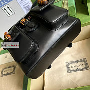 Gucci Small Bamboo Backpack Black 702101 22x22x7cm - 4
