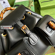 Gucci Small Bamboo Backpack Black 702101 22x22x7cm - 3