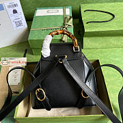Gucci Small Bamboo Backpack Black 702101 22x22x7cm - 2