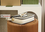 Gucci Horsebit 1955 Shoulder Bag Beige/White 602204 25x18x8cm - 6