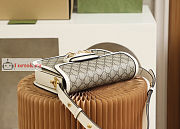 Gucci Horsebit 1955 Shoulder Bag Beige/White 602204 25x18x8cm - 5
