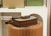 Gucci Horsebit 1955 Shoulder Bag Beige/Brown 602204 25x18x8cm - 5