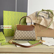 Gucci Mini Horsebit 1955 Bag Beige/Brown 703848 22x16x10.5cm - 6