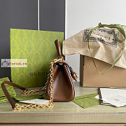 Gucci Mini Horsebit 1955 Bag Beige/Brown 703848 22x16x10.5cm - 5
