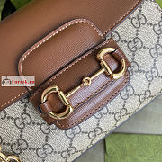 Gucci Mini Horsebit 1955 Bag Beige/Brown 703848 22x16x10.5cm - 2