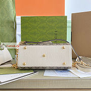 Gucci Mini Horsebit 1955 Bag Beige/White 703848 22x16x10.5cm - 6