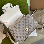 Gucci Mini Horsebit 1955 Bag Beige/White 703848 22x16x10.5cm - 2