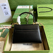 Gucci Mini Horsebit 1955 Bag Black 703848 22x16x10.5cm - 3