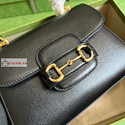 Gucci Mini Horsebit 1955 Bag Black 703848 22x16x10.5cm - 2