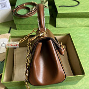Gucci Mini Horsebit 1955 Bag Brown 703848 22x16x10.5cm - 4