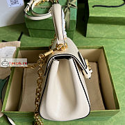 Gucci Mini Horsebit 1955 Bag White 703848 22x16x10.5cm - 6