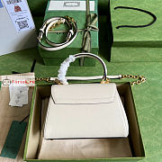 Gucci Mini Horsebit 1955 Bag White 703848 22x16x10.5cm - 5