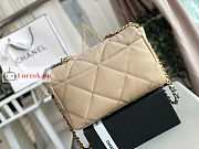 Chanel 19 Handbag Soft Goatskin Large Beige 30x20x10cm - 4