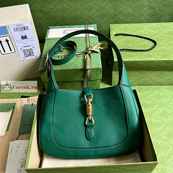 Gucci Small Jackie 1961 Green 636709 28x19x4cm