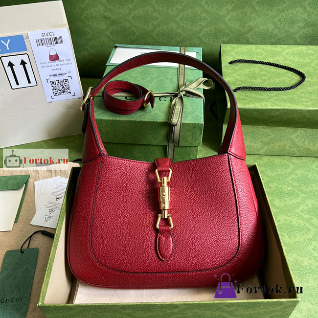 Gucci Small Jackie 1961 Red 636709 28x19x4cm - 1
