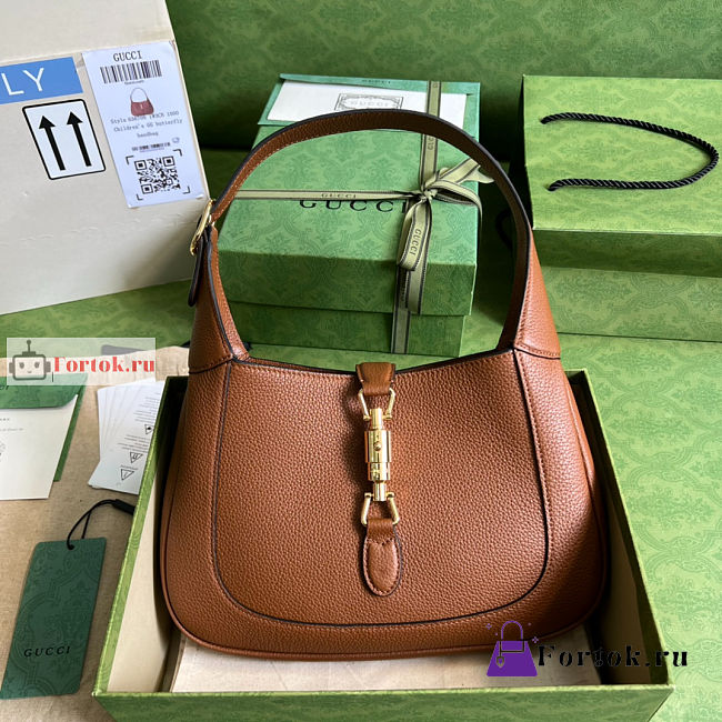 Gucci Small Jackie 1961 Brown 636709 28x19x4cm - 1