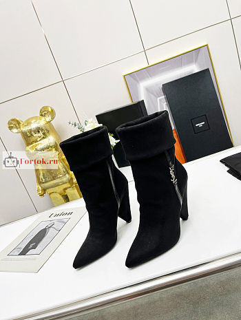 Ysl Niki Booties in Suede 689212