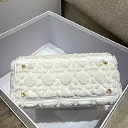Dior Medium Lady Latte Cannage Shearling M0565OMBU_M941 24x20x12cm - 5