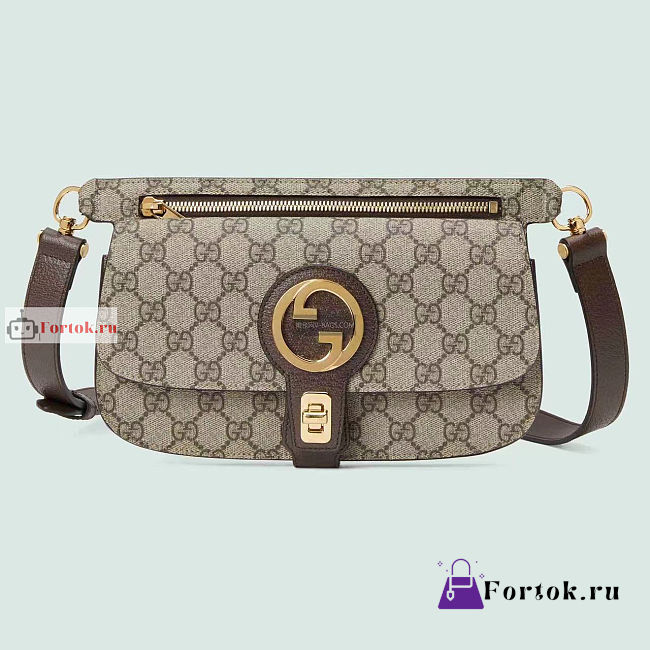 Gucci Blondie Belt Bag Beige and Ebony 718154 24x4x5cm - 1