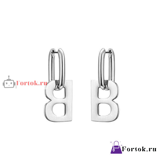 Balenciaga B Chain XL Earrings - 1