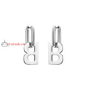 Balenciaga B Chain XL Earrings - 1
