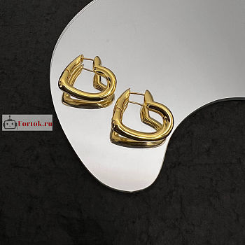 Balenciaga Loop Heart Earrings