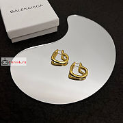 Balenciaga Loop Heart Earrings - 6