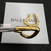 Balenciaga Loop Heart Earrings - 4