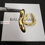 Balenciaga Loop Heart Earrings - 5