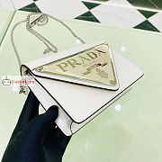 Prada Milano Shoulder Bag with Logo Plaque 17x9.5x3.5cm - 2