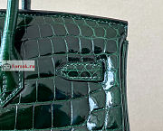 Hermes Birkin Emeral Green 25x20x13cm - 4