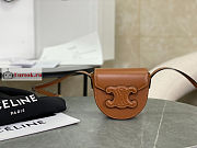 Celine Mini Besace Cuir Triomphe 11x10x5cm - 1