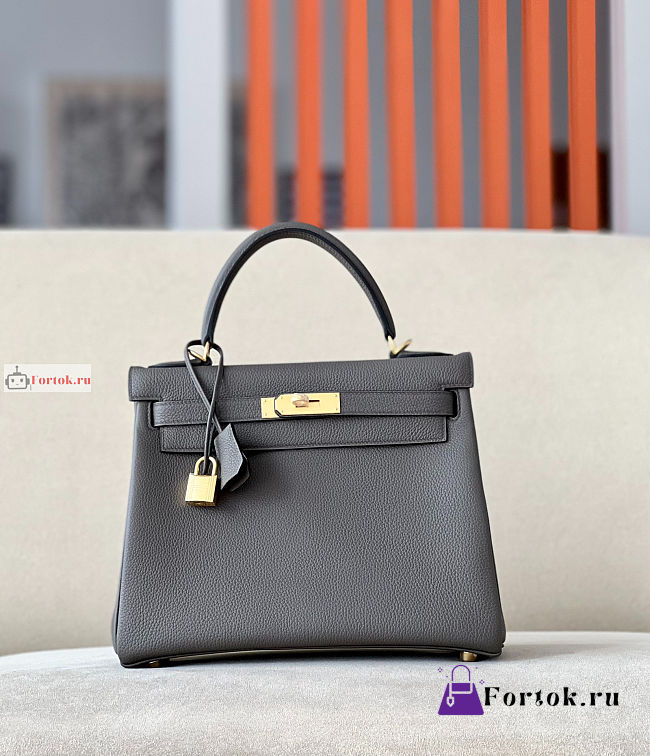 Hermes Kelly Togo Black 28cm  - 1