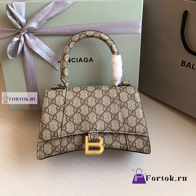 Gucci x Balenciaga Leather Crossbody Bag 23x10x14cm - 1