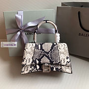 Balenciaga Hourglass Snake-print Tote Bag 23x10x14cm - 1