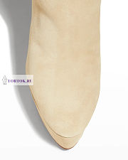 Dolly Suede Red Sole Platform Booties 15cm - 4