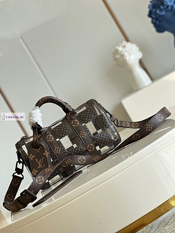 LV Keepall Bandoulière Monogram Chess 25