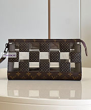 LV Standing Pouch Monogram Chess 29x15x9cm - 1