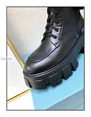 Prada Monolith Leather And Nylon Boots - 5