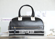 Medium Dior Vibe Zip Bowling Bag 34x18x15cm - 3