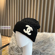 Chanel Wool Hat and Scarf Black - 4