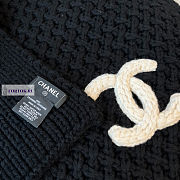 Chanel Wool Hat and Scarf Black - 2