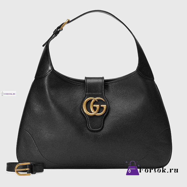 GG Medium Crescent Shaped Shoulder Bag 39x38x2cm - 1