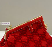 Fendi First FF Logo Red Bag 32.5x15x23.5cm - 2