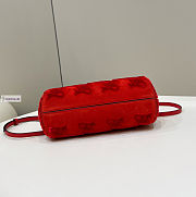 Fendi First FF Logo Red Bag 32.5x15x23.5cm - 5