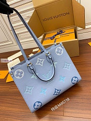 Louis Vuitton Onthego MM Tote Bag Blue M45718 35x27x14cm - 6